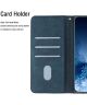 Samsung Galaxy A34 Hoesje Mandala Book Case met Pasjeshouder Blauw