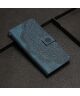Samsung Galaxy A34 Hoesje Mandala Book Case met Pasjeshouder Blauw