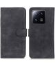 KHAZNEH Xiaomi 13 Hoesje Retro Wallet Book Case Zwart