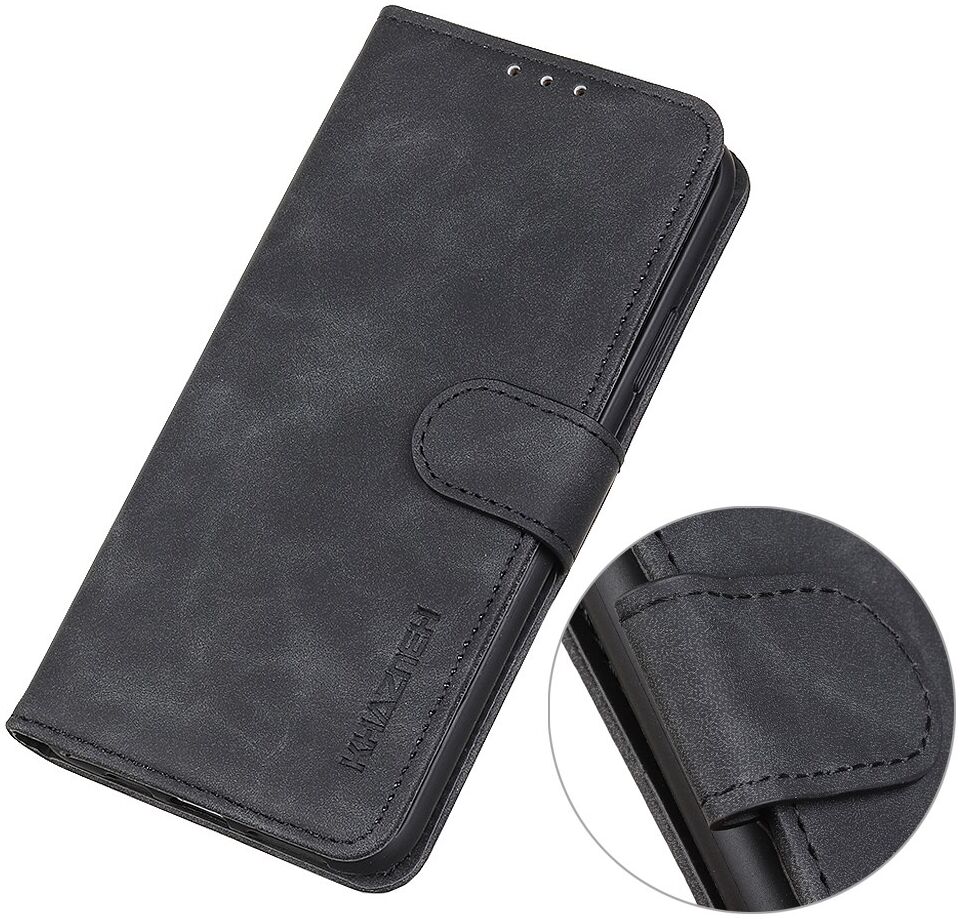 KHAZNEH Xiaomi 13 Hoesje Retro Wallet Book Case Zwart afbeelding 5