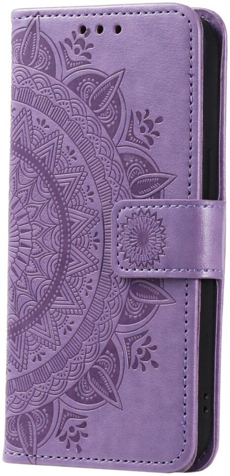 Oppo A58 5G / A78 5G Hoesje Mandala Book Case met Pasjeshouder Paars afbeelding 5