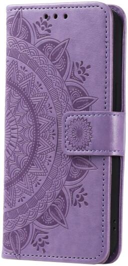 Oppo A58 5G / A78 5G Hoesje Mandala Book Case met Pasjeshouder Paars afbeelding 5