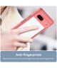Google Pixel 7a Hoesje Acryl Back Cover Rood
