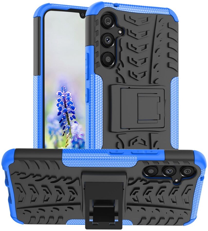 Samsung Galaxy A34 Hoes Robuust Hybride Back Cover Blauw afbeelding 1