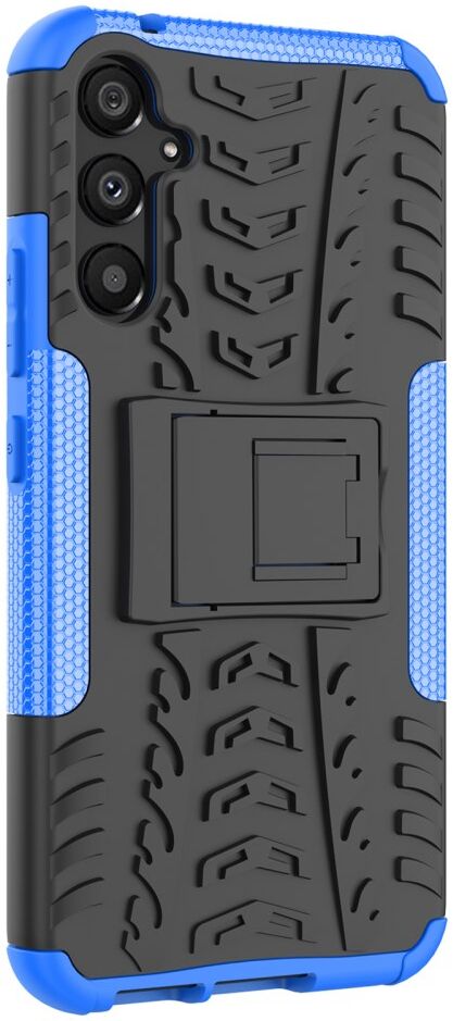 Samsung Galaxy A34 Hoes Robuust Hybride Back Cover Blauw afbeelding 3