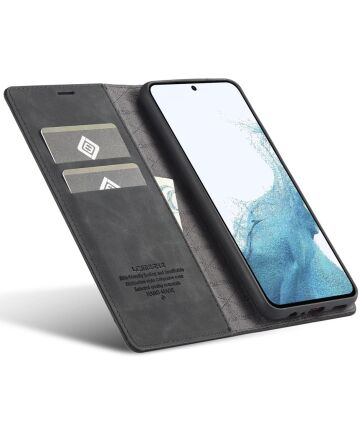 LC.IMEEKE Samsung Galaxy A34 Hoesje Wallet Book Case Zwart Hoesjes