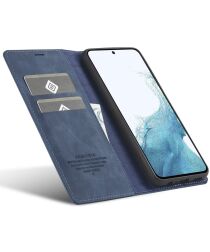 LC.IMEEKE Samsung Galaxy A34 Hoesje Wallet Book Case Blauw