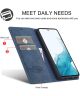 LC.IMEEKE Samsung Galaxy A34 Hoesje Wallet Book Case Blauw