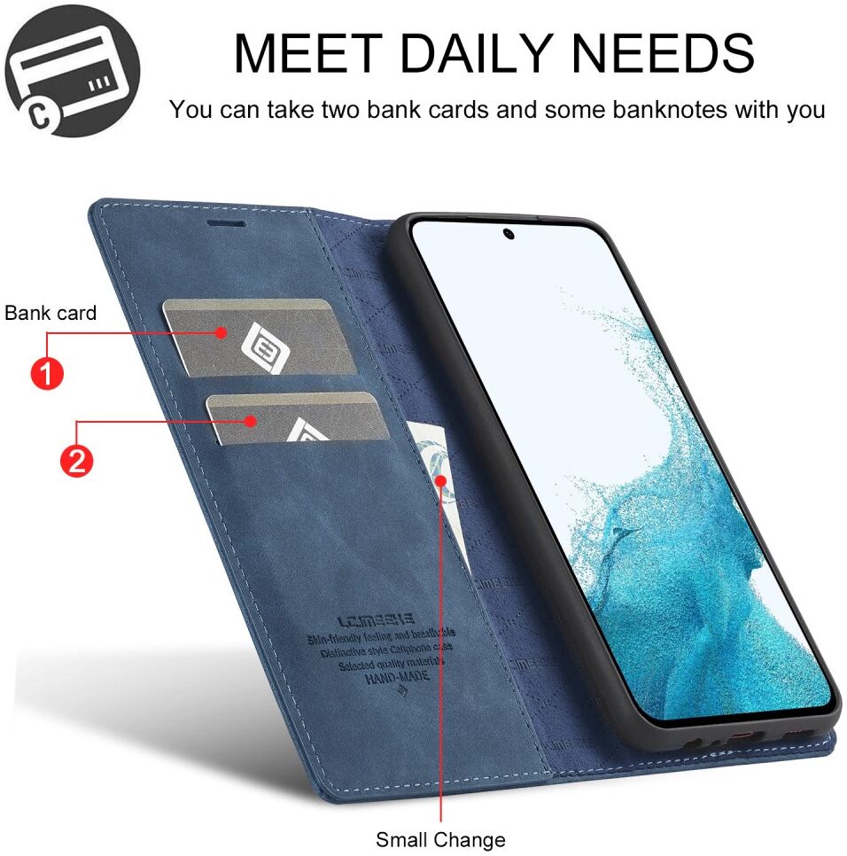 LC.IMEEKE Samsung Galaxy A34 Hoesje Wallet Book Case Blauw afbeelding 7