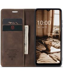 CaseMe 013 Samsung Galaxy A34 Hoesje Book Case met Pasjeshouder Coffee