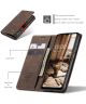 CaseMe 013 Samsung Galaxy A34 Hoesje Book Case met Pasjeshouder Coffee