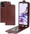 Motorola Moto G13/G23 Hoesje Verticale Flip Wallet Kunstleer Bruin afbeelding 6