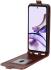 Motorola Moto G13/G23 Hoesje Verticale Flip Wallet Kunstleer Bruin