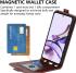 Motorola Moto G13/G23 Hoesje Verticale Flip Wallet Kunstleer Bruin afbeelding 3