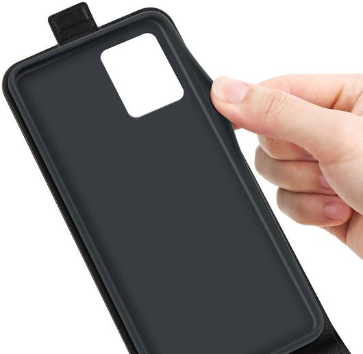 Motorola Moto G13/G23 Hoesje Verticale Flip Wallet Kunstleer Zwart afbeelding 7