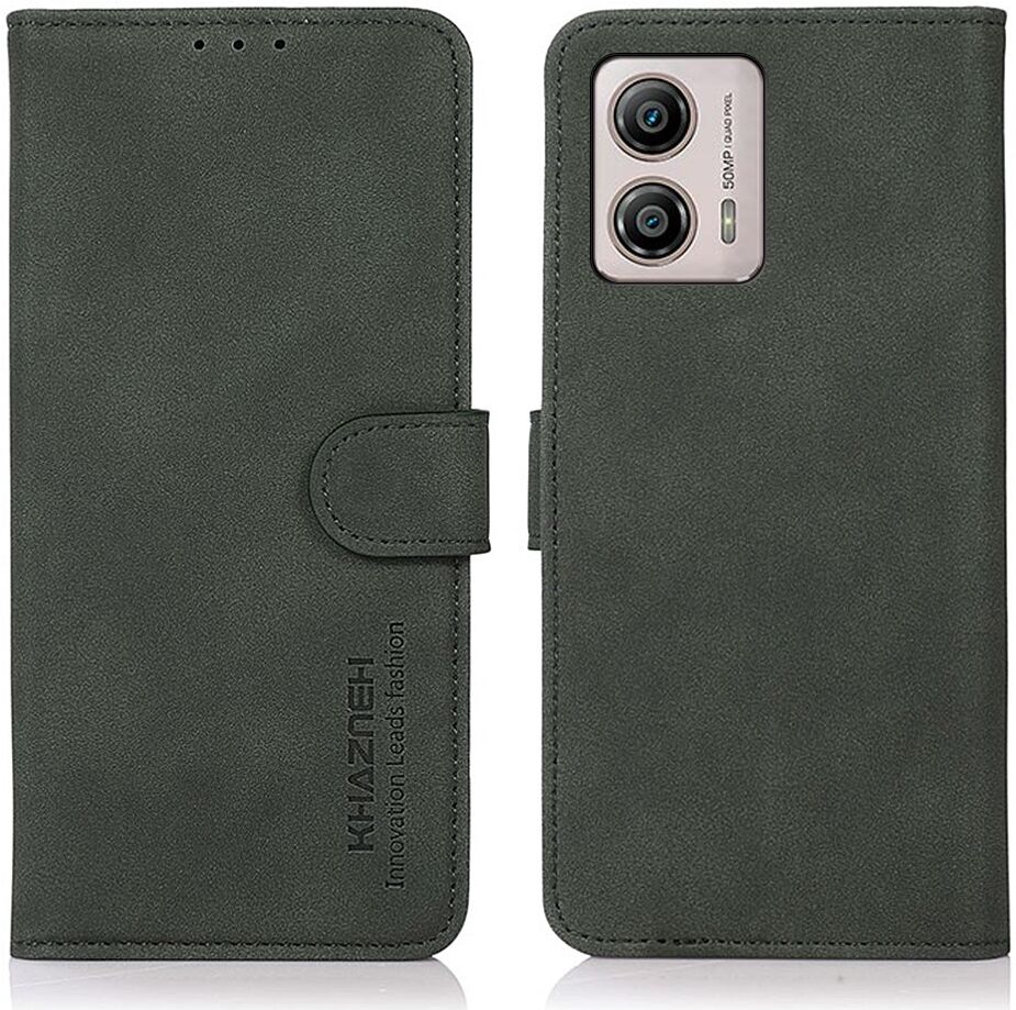 KHAZNEH Motorola Moto G53/G13/G23 Hoesje Retro Wallet Book Case Groen afbeelding 2
