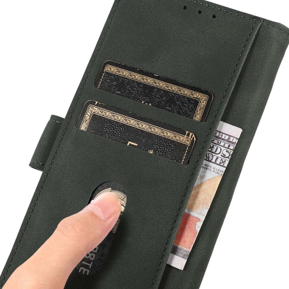 KHAZNEH Motorola Moto G53/G13/G23 Hoesje Retro Wallet Book Case Groen afbeelding 4