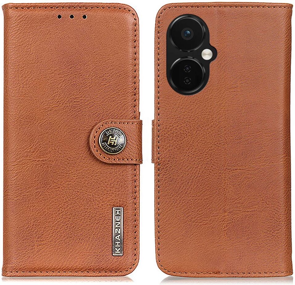 KHAZNEH OnePlus Nord CE 3 Lite Hoesje Portemonnee Book Case Bruin afbeelding 2