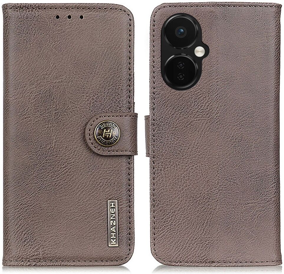 KHAZNEH OnePlus Nord CE 3 Lite Hoesje Portemonnee Book Case Khaki afbeelding 2