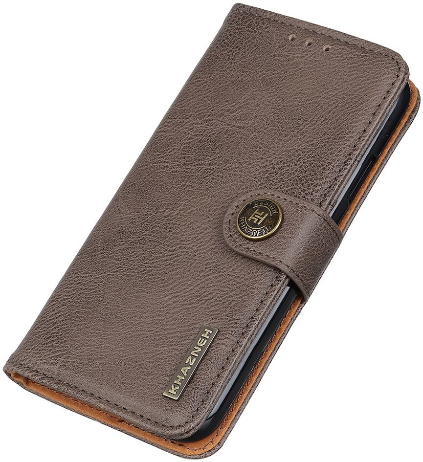 KHAZNEH OnePlus Nord CE 3 Lite Hoesje Portemonnee Book Case Khaki afbeelding 4