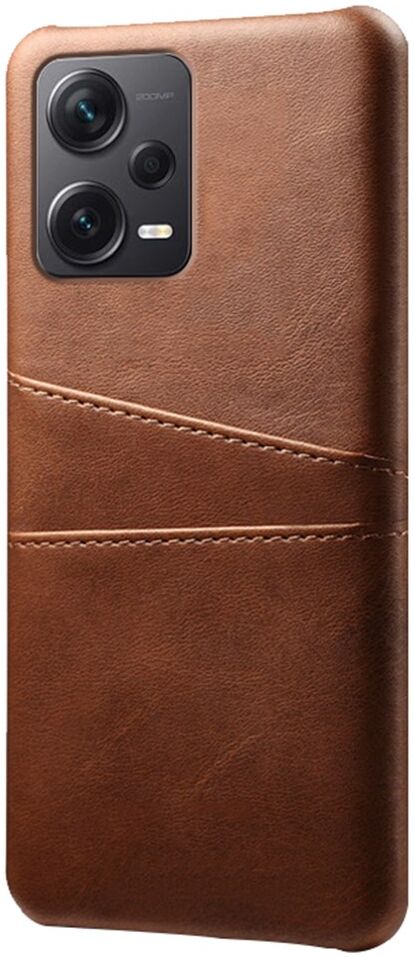 Xiaomi Redmi Note 12 Pro Plus Hoesje met Kaarthouder Back Cover Bruin afbeelding 1