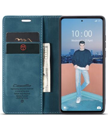 CaseMe 013 Xiaomi Redmi Note 12 5G / Poco X5 Hoesje Book Case Blauw Hoesjes