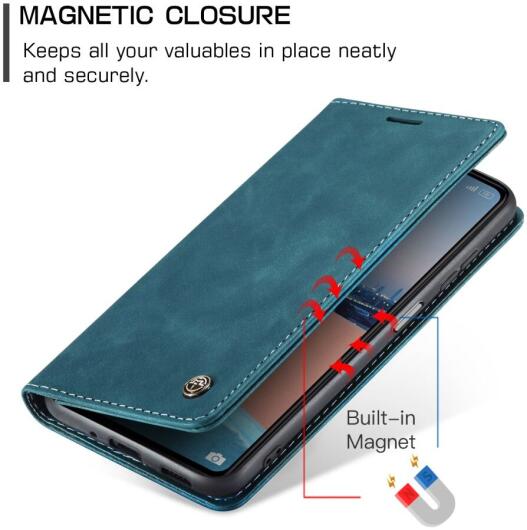 CaseMe 013 Xiaomi Redmi Note 12 5G / Poco X5 Hoesje Book Case Blauw afbeelding 10