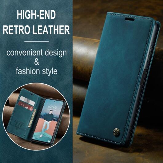 CaseMe 013 Xiaomi Redmi Note 12 5G / Poco X5 Hoesje Book Case Blauw afbeelding 5