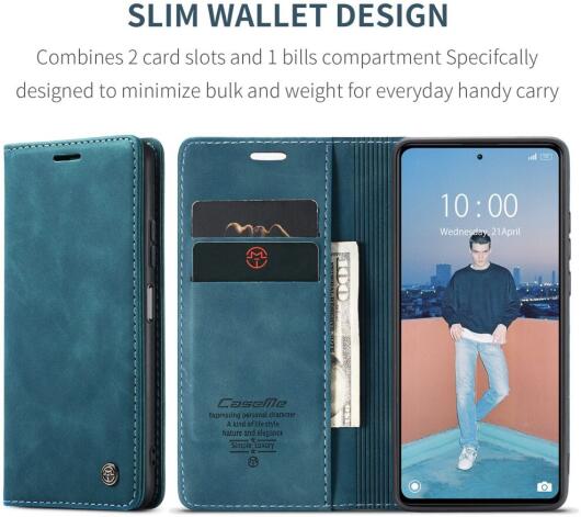 CaseMe 013 Xiaomi Redmi Note 12 5G / Poco X5 Hoesje Book Case Blauw afbeelding 8