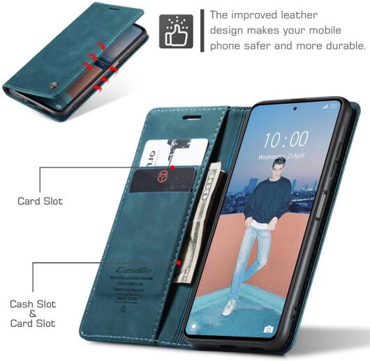 CaseMe 013 Xiaomi Redmi Note 12 5G / Poco X5 Hoesje Book Case Blauw afbeelding 9