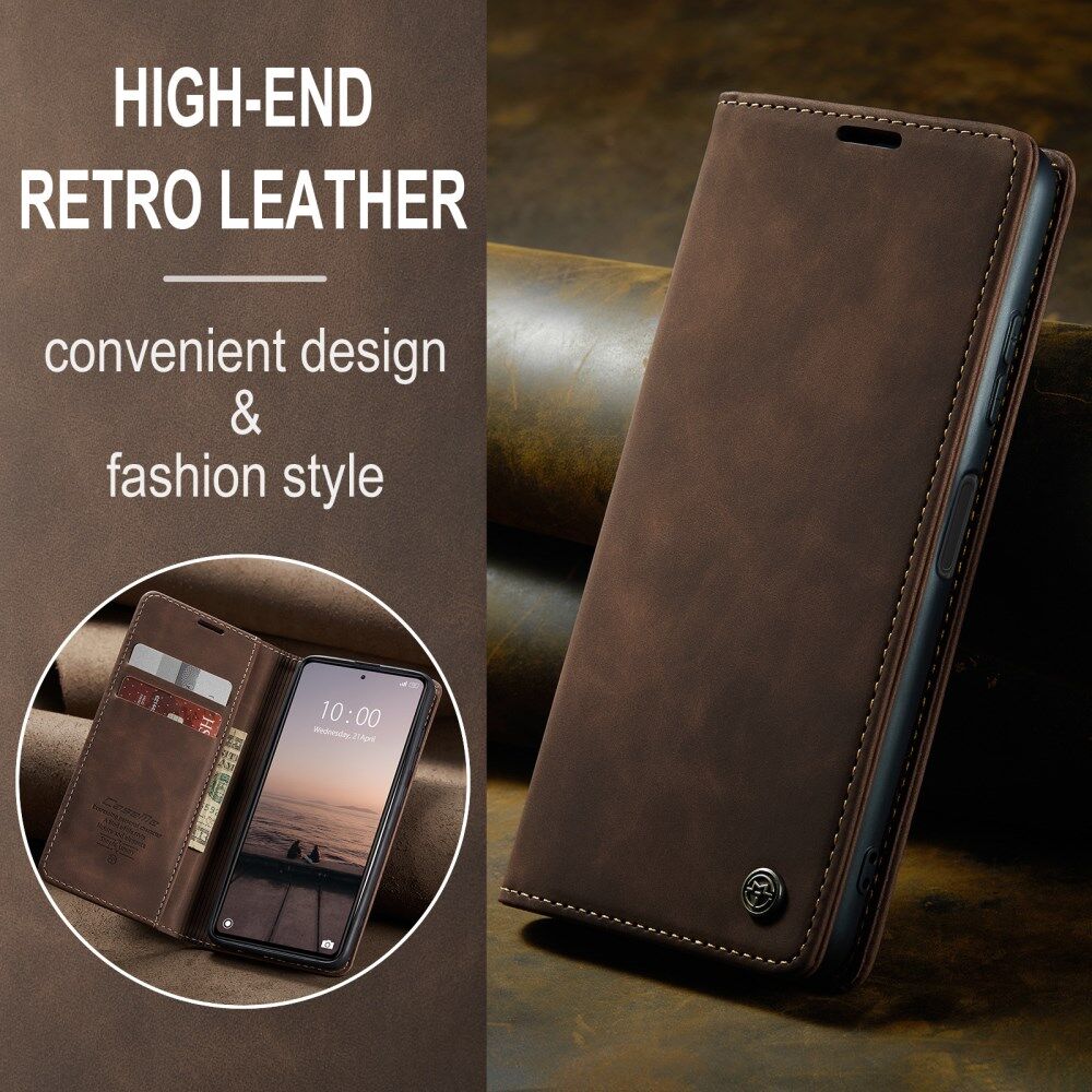CaseMe 013 Xiaomi Redmi Note 12 Pro Plus Hoesje Book Case Coffee afbeelding 6
