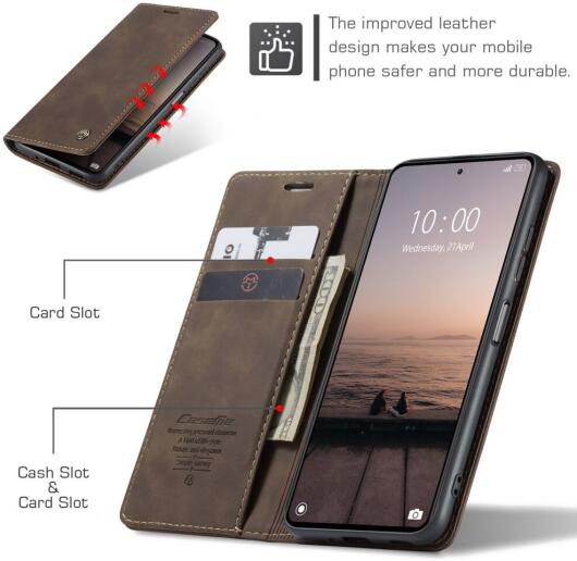 CaseMe 013 Xiaomi Redmi Note 12 Pro Plus Hoesje Book Case Coffee afbeelding 9