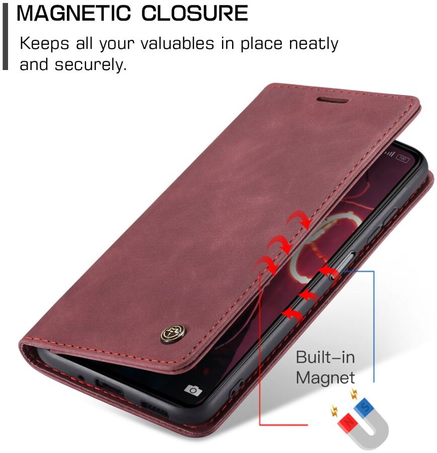 CaseMe 013 Xiaomi Redmi Note 12 Pro Plus Hoesje Book Case Rood afbeelding 10