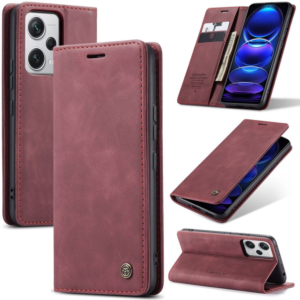CaseMe 013 Xiaomi Redmi Note 12 Pro Plus Hoesje Book Case Rood afbeelding 2