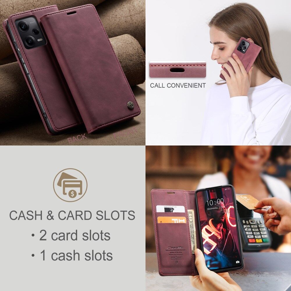 CaseMe 013 Xiaomi Redmi Note 12 Pro Plus Hoesje Book Case Rood afbeelding 7