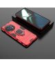 OnePlus 11 Hoesje met Magnetische Kickstand Ring Rood