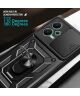 Xiaomi Redmi Note 12 5G/Poco X5 Hoesje Camera Slider Kickstand Zwart