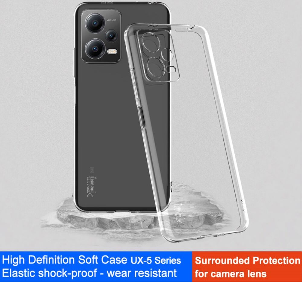 IMAK UX-5 Series Xiaomi Redmi Note 12 5G Hoesje Flexibel TPU afbeelding 2