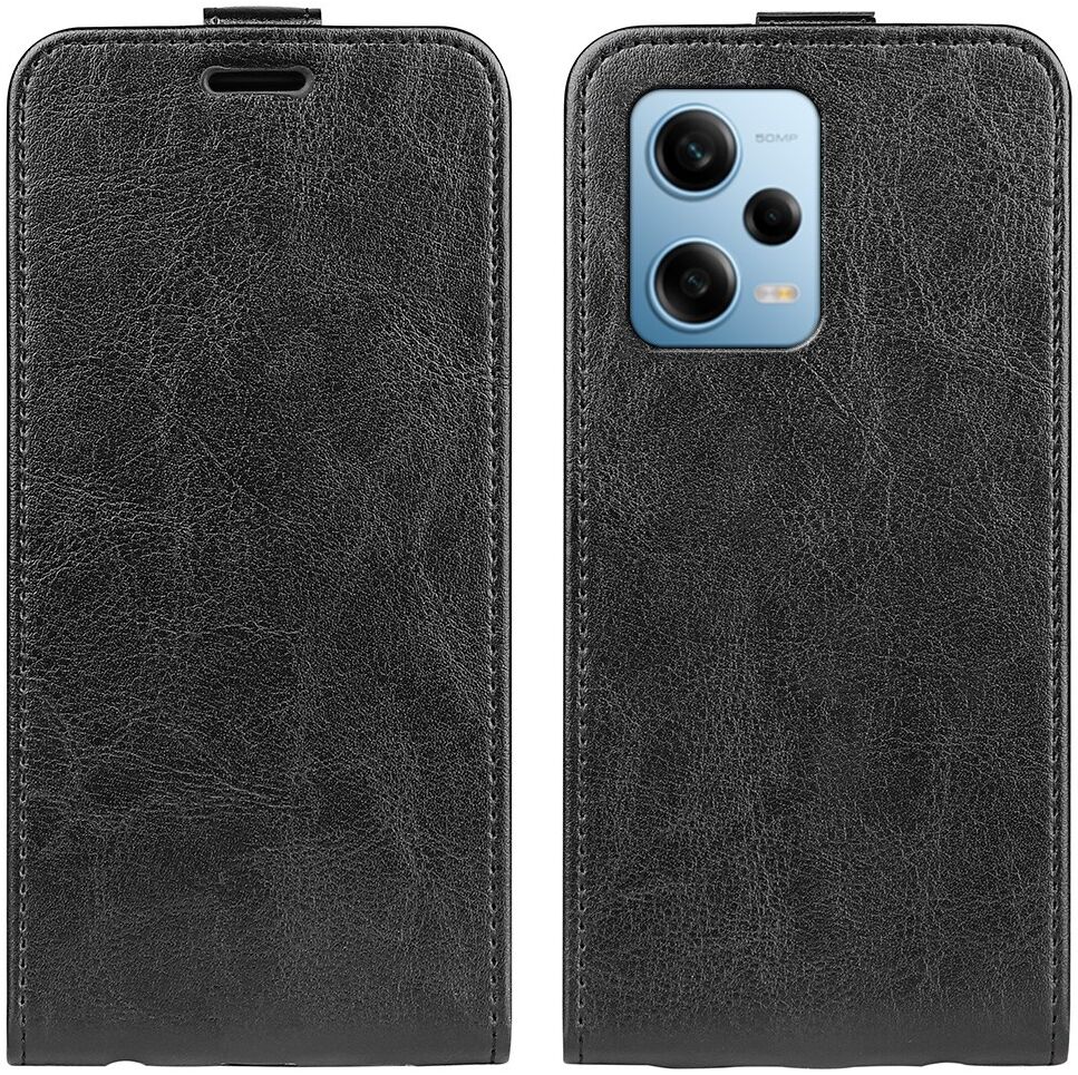 Xiaomi Redmi Note 12 Pro/Poco X5 Pro Hoesje Verticale Flip Zwart afbeelding 4