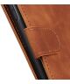 KHAZNEH Samsung Galaxy A24 Hoesje Retro Wallet Book Case Bruin