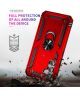 Samsung Galaxy A54 Hoesje Magnetische Kickstand Back Cover Rood