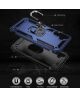 Samsung Galaxy A34 Hoesje Magnetische Kickstand Ring Back Cover Blauw