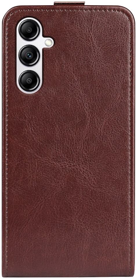 Samsung Galaxy A34 Hoesje Verticale Flip Wallet Case Kunstleer Bruin afbeelding 10