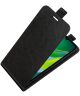 Motorola Moto E13 Hoesje Verticale Flip Wallet Case Kunstleer Zwart