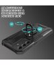 Samsung Galaxy A34 Hoesje Magnetische Kickstand Ring Zwart