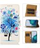 Xiaomi Redmi Note 12 Hoesje Portemonnee Book Case Tree Print