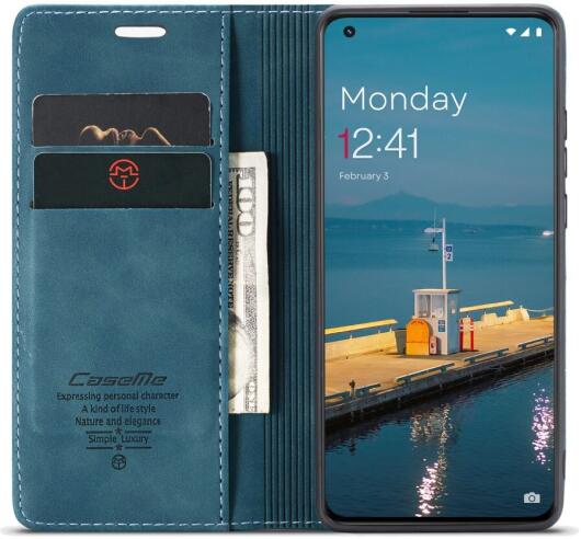 CaseMe 013 OnePlus 11 Hoesje Book Case met Pasjeshouder Blauw afbeelding 1
