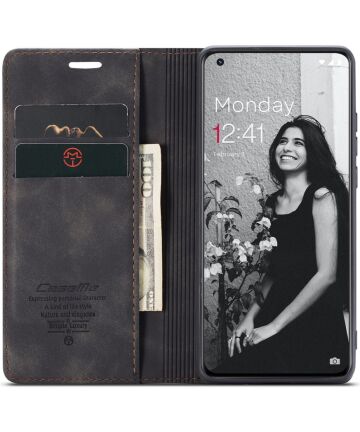 CaseMe 013 OnePlus 11 Hoesje Book Case met Pasjeshouder Zwart Hoesjes