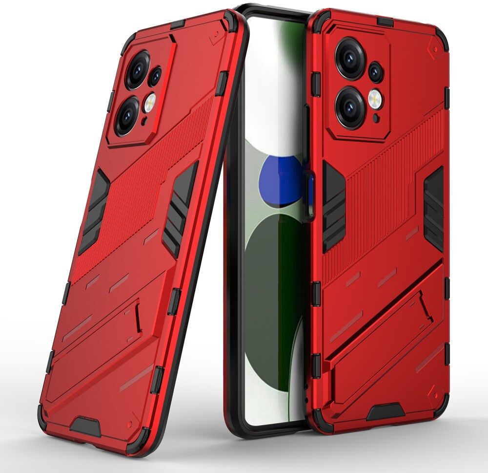 Xiaomi Redmi Note 12 Hoesje Shockproof Kickstand Back Cover Rood afbeelding 2