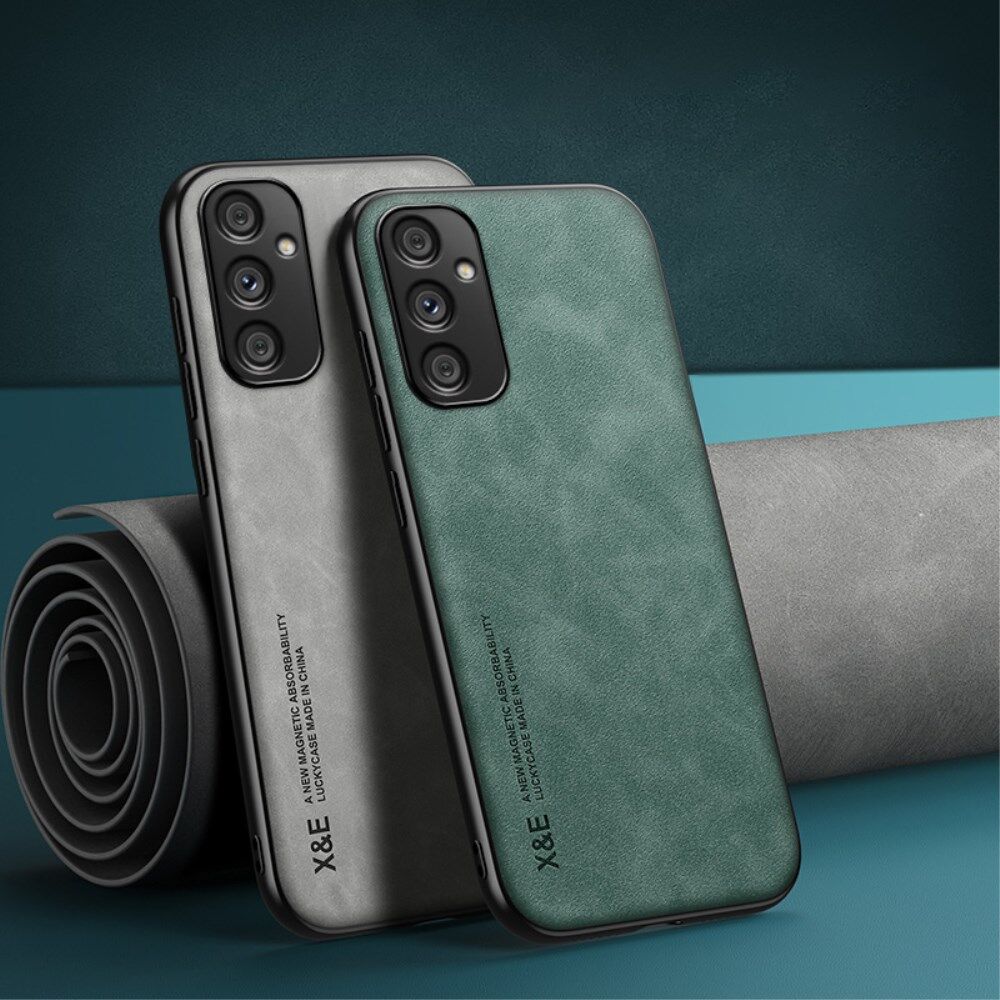 X&E Samsung Galaxy A34 Hoesje met Kunstleer Coating Back Cover Zwart afbeelding 7